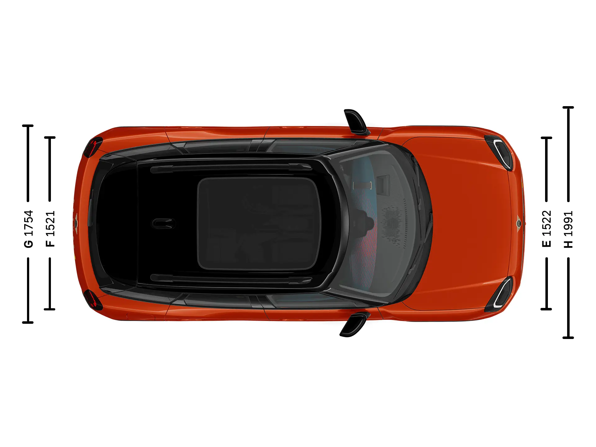 All-Electric MINI Aceman - Dimensioni Tetto