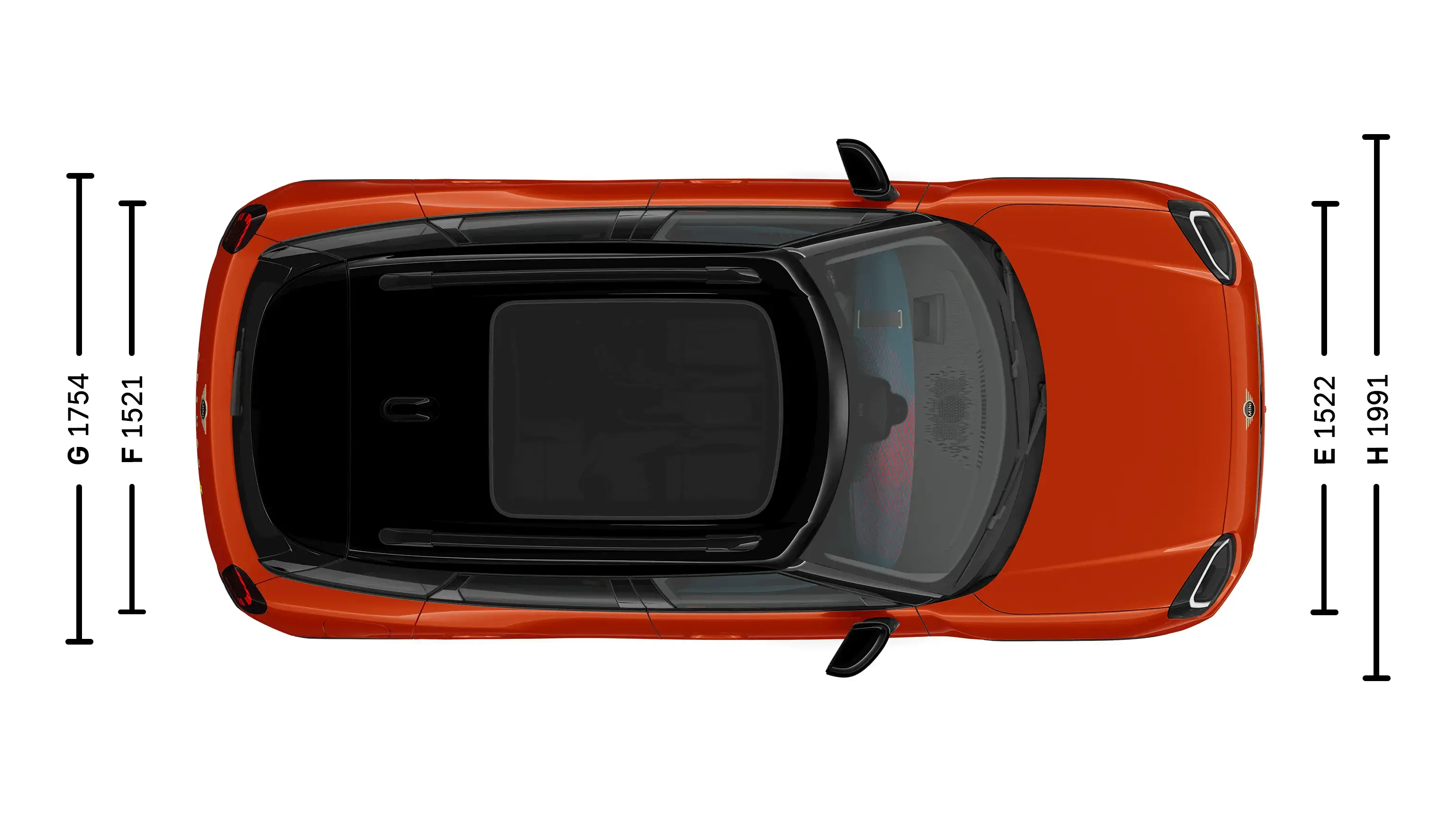 All-Electric MINI Aceman - Dimensioni Tetto