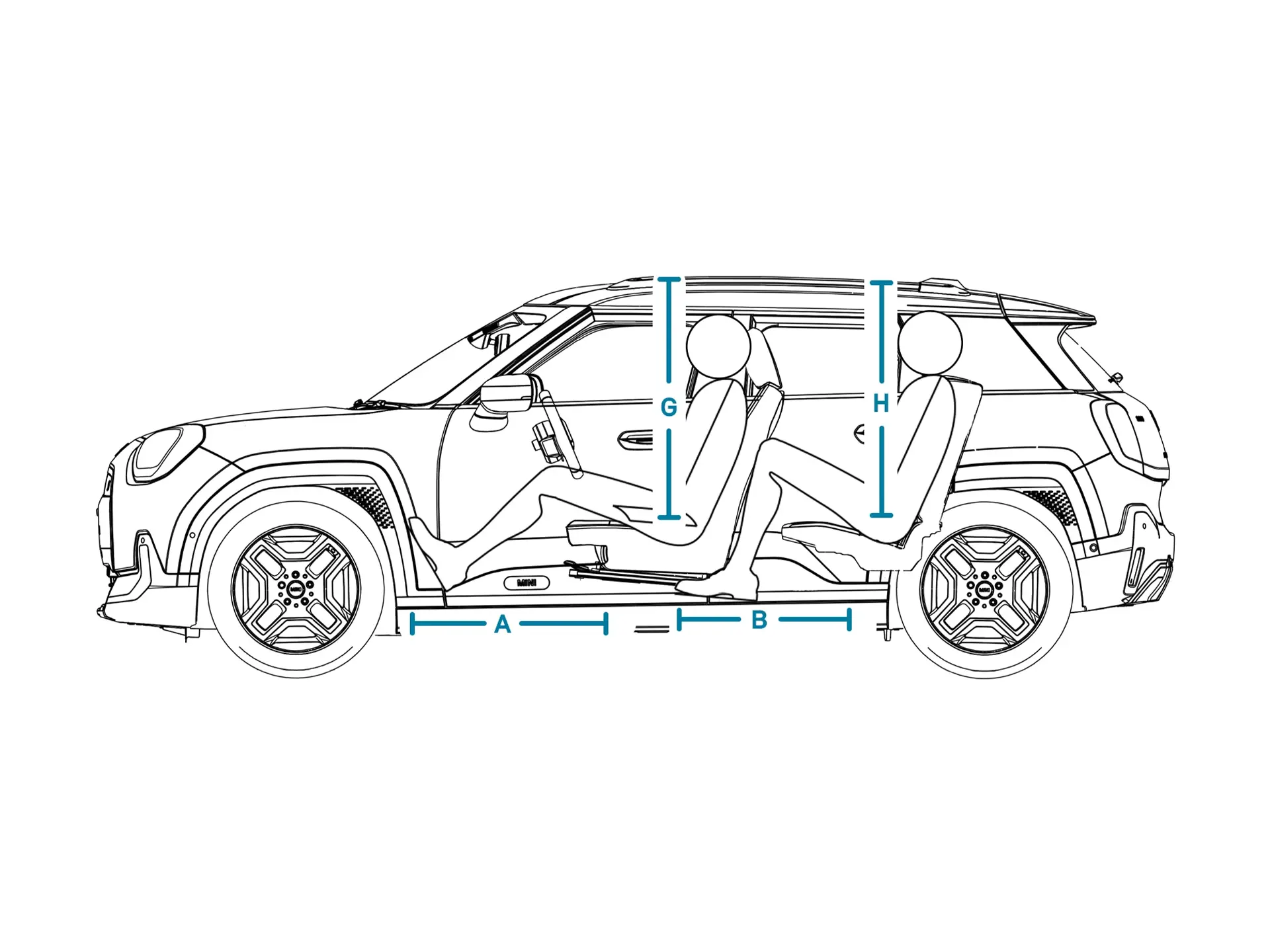 All-Electric MINI Aceman - Dimensioni Lato interno