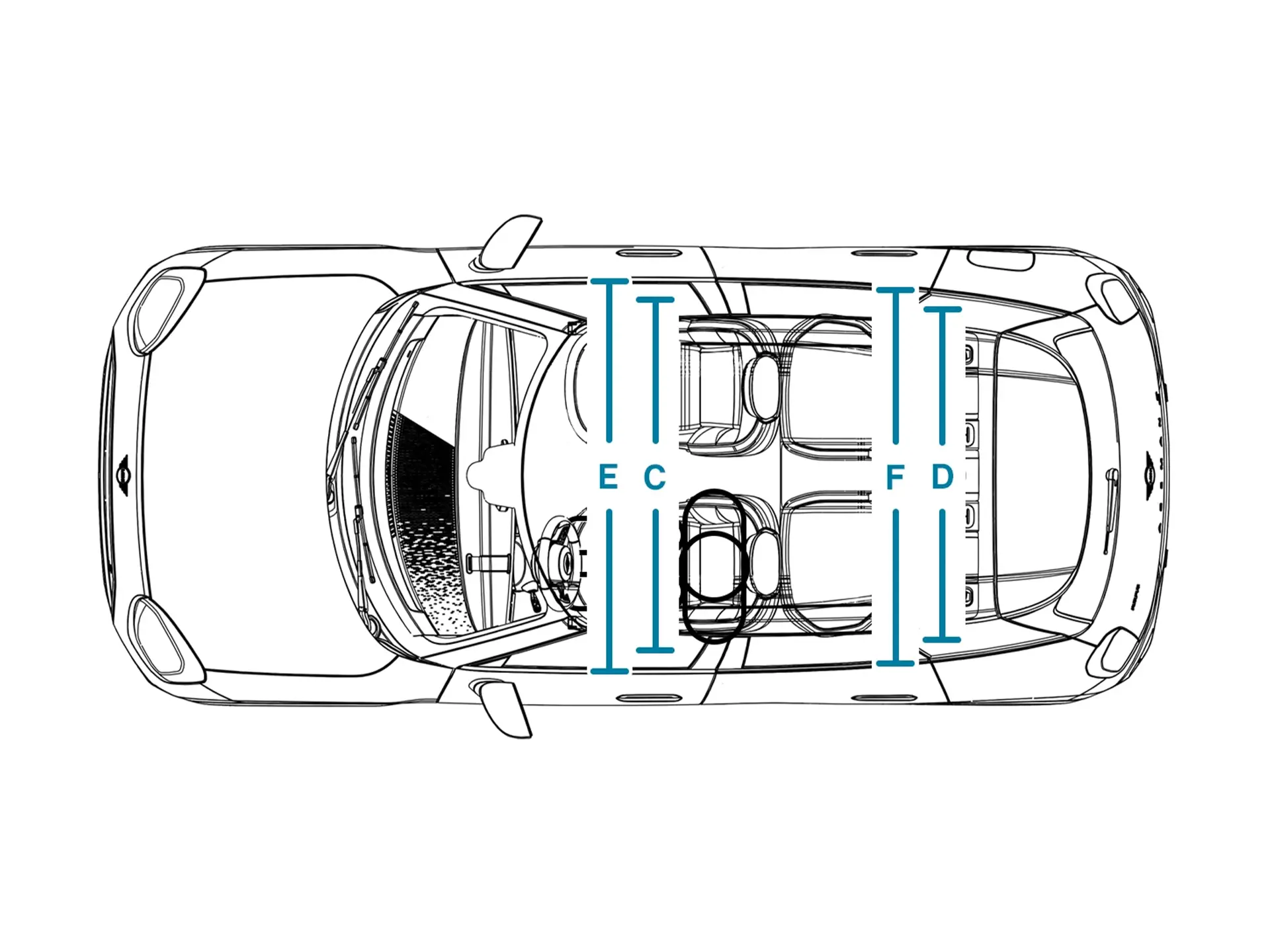 All-Electric MINI Aceman - Dimensioni Tetto interno