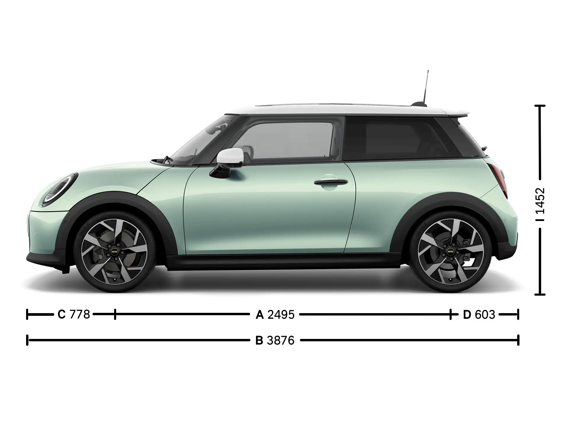 MINI Cooper - Dimensioni Parete