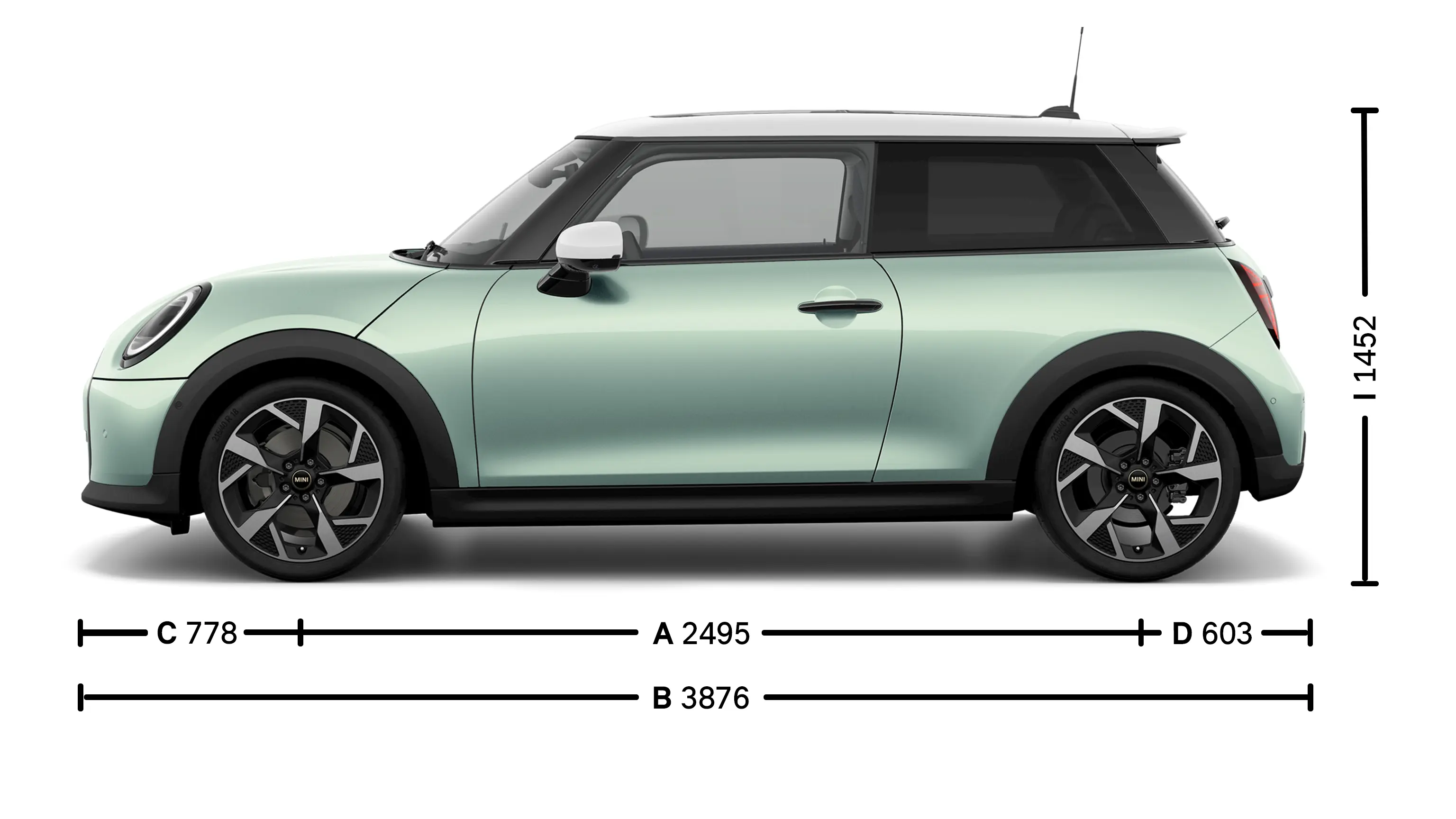 MINI Cooper - Dimensioni Parete
