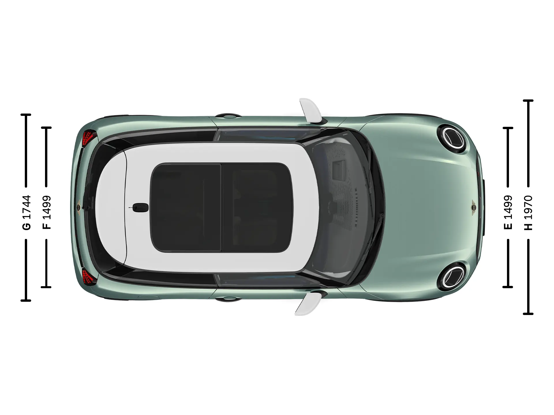 MINI Cooper - Dimensioni Dimensioni Tetto