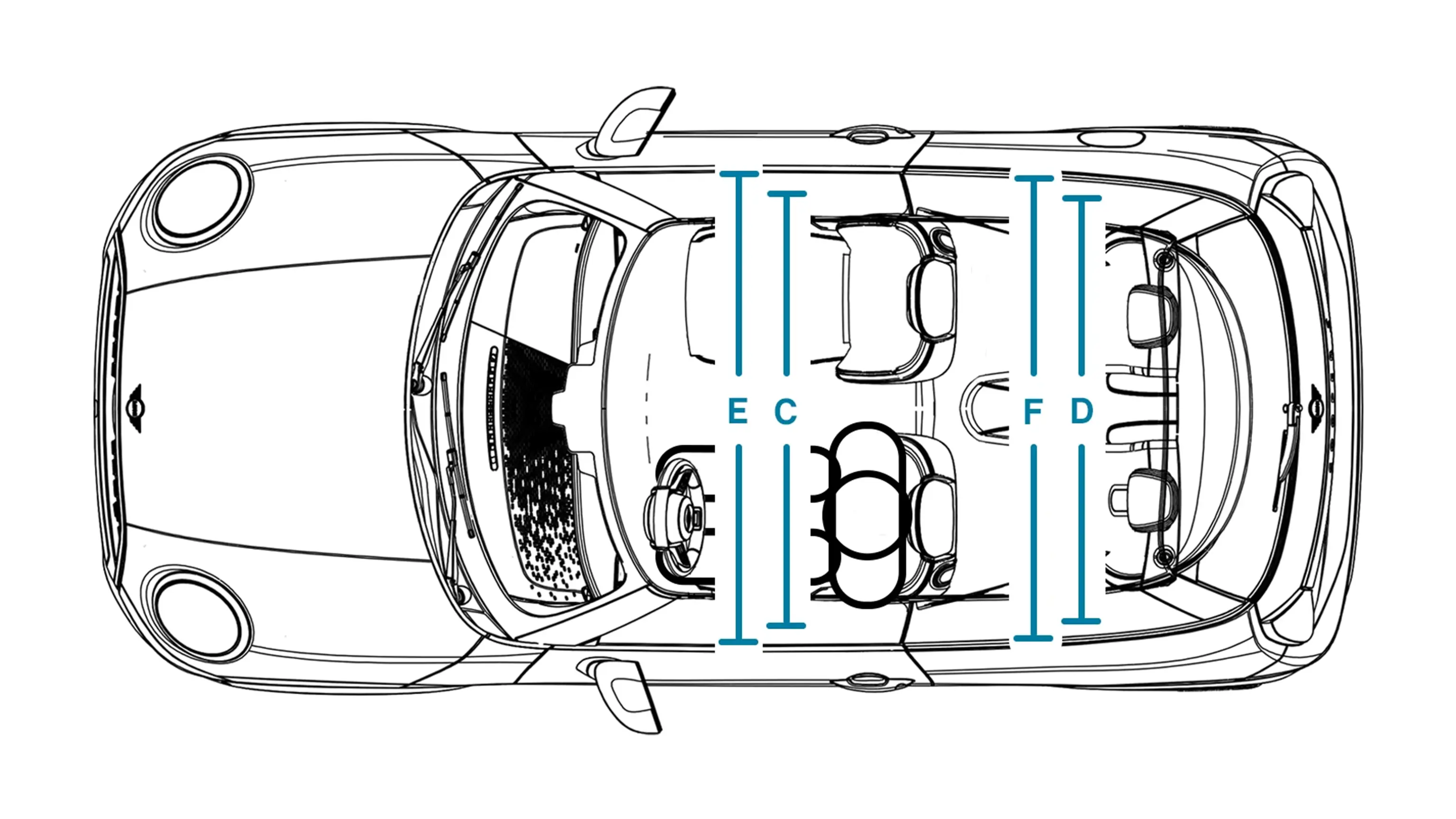 MINI Cooper - Dimensioni Dimensioni Tetto Interno