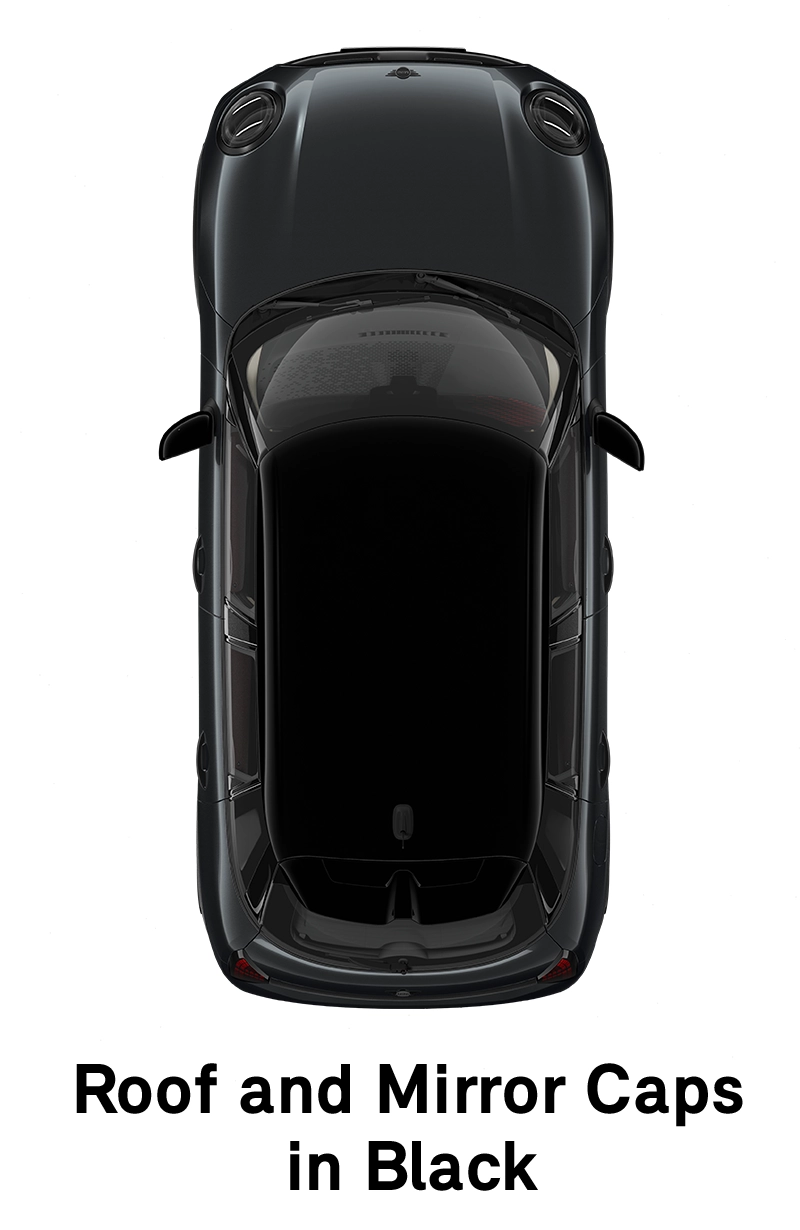  MINI - equipaggiamento - tetto e calotte specchietti versione jcw nero