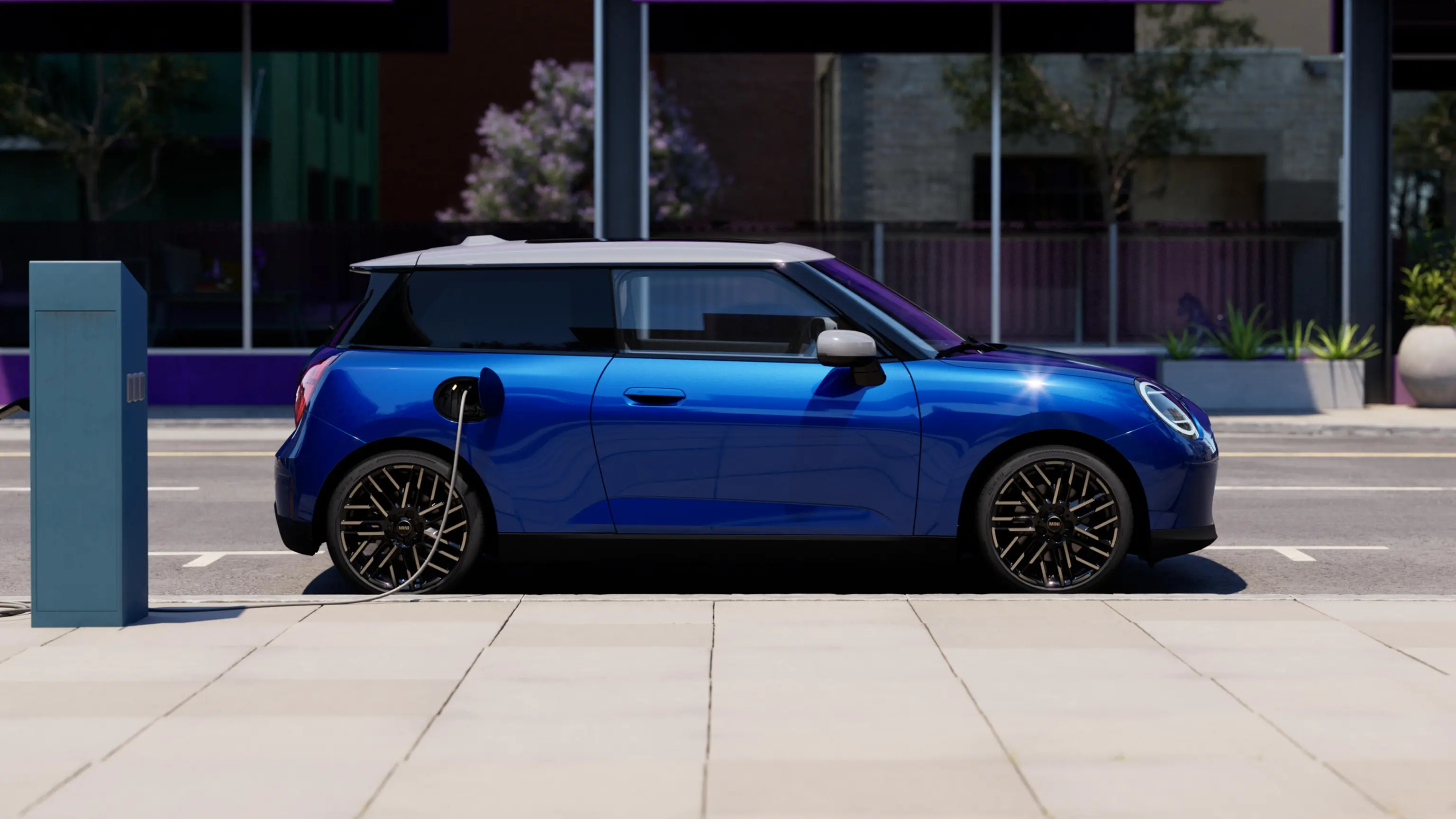 All-Electric MINI Cooper- Vista laterale