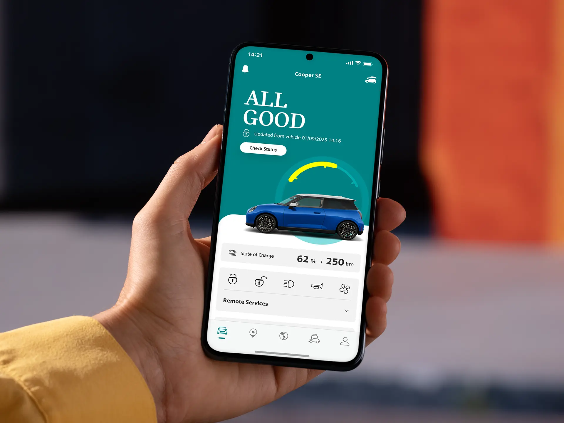 All-Electric MINI Cooper - MINI APP