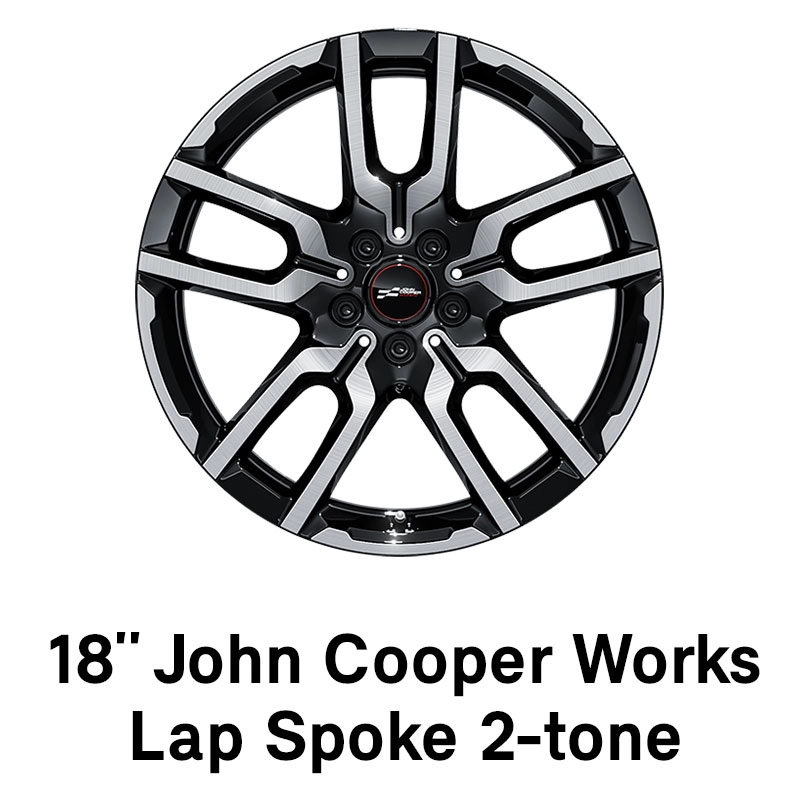 MINI - equipaggiamento - 18 pollici JCW Lap Spoke bicolore