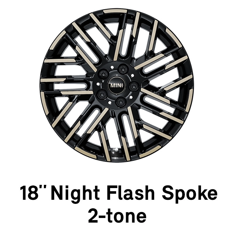 MINI - equipaggiamento - 18 pollici night flash spoke bicolore