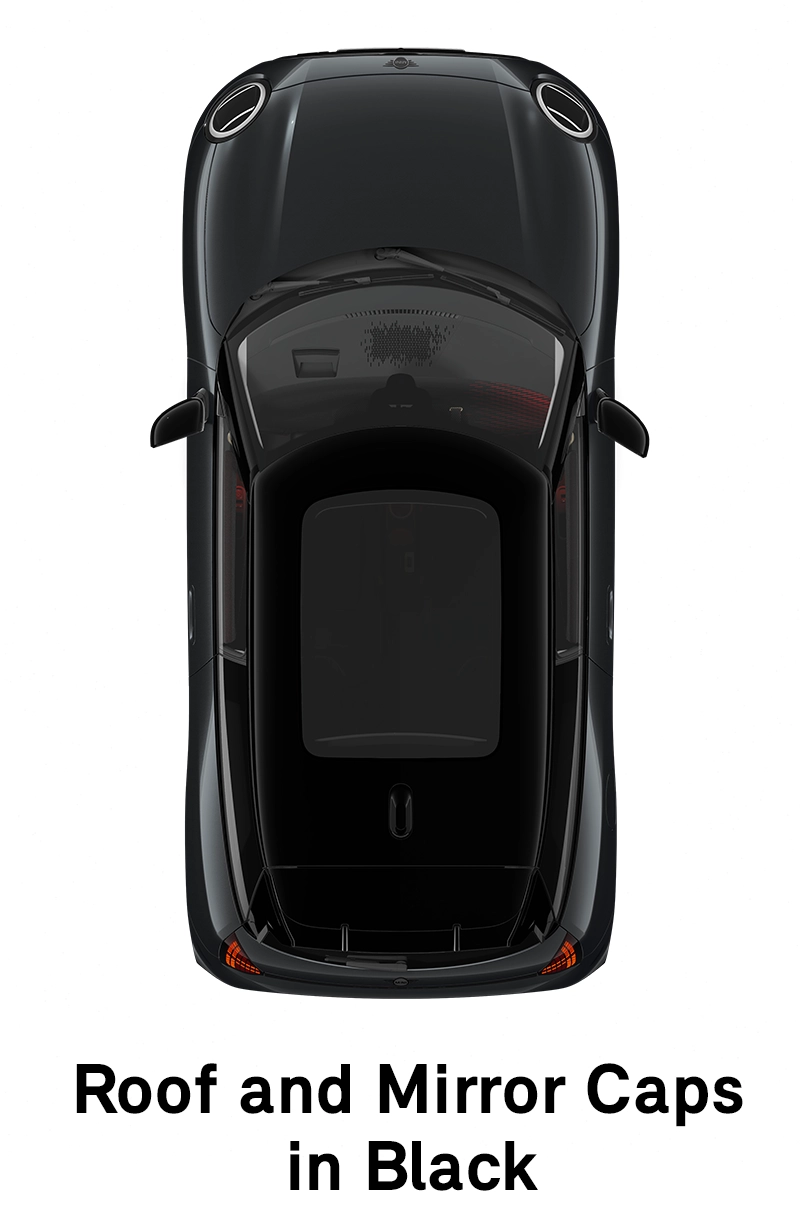  MINI - equipaggiamento - tetto e calotte specchietti versione jcw neri