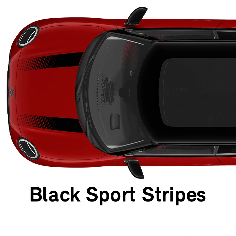  MINI - equipaggiamento - versione jcw sport stripes nere