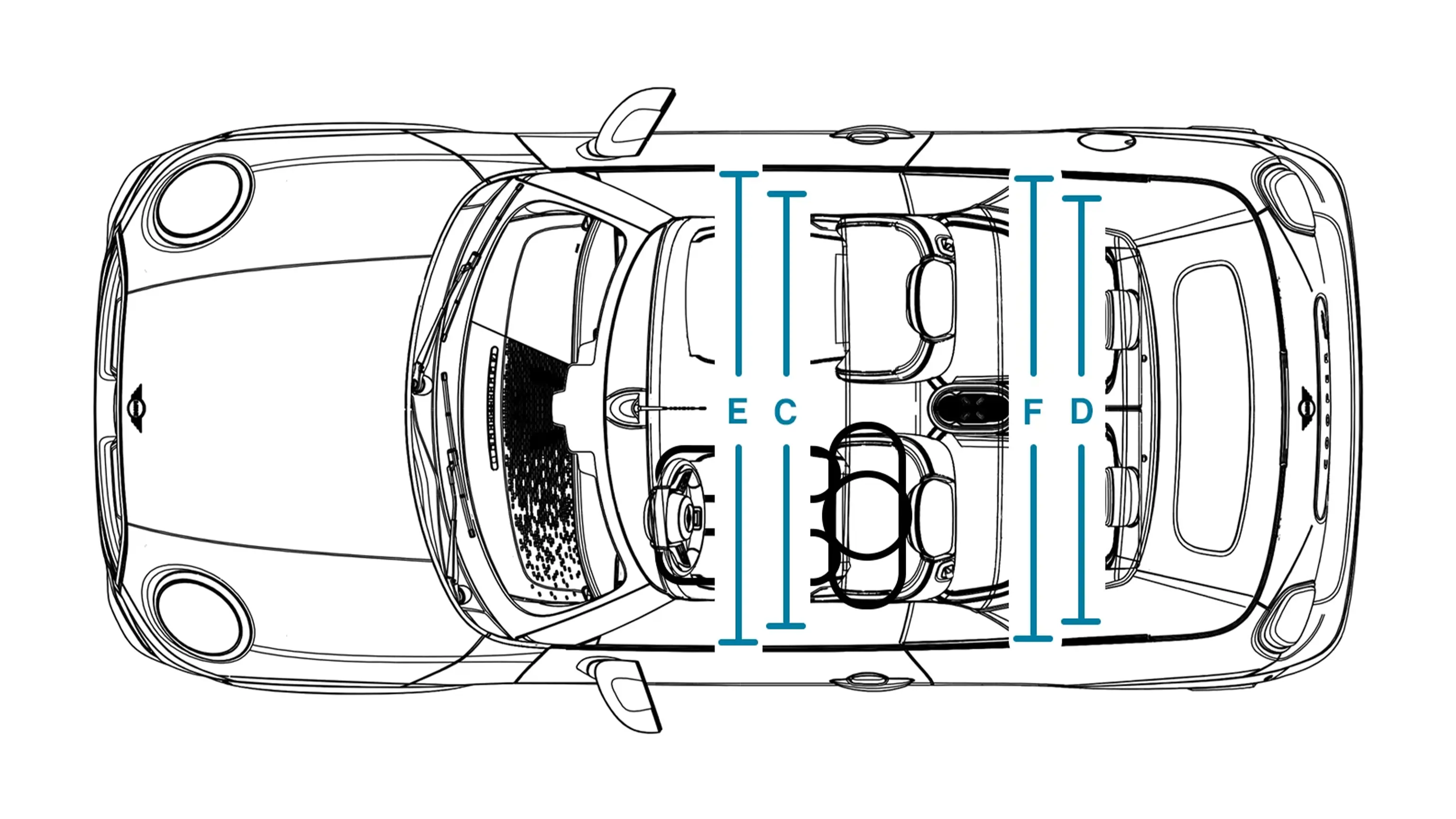 MINI Cooper Cabrio - Dimensioni Capote Interno