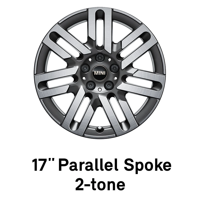 MINI - equipaggiamento - 17 pollici parallel spoke bicolore