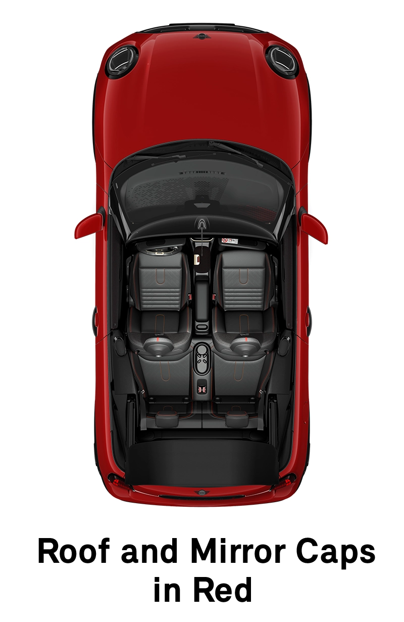  MINI - equipaggiamento - tetto e calotte specchietti versione jcw rossi