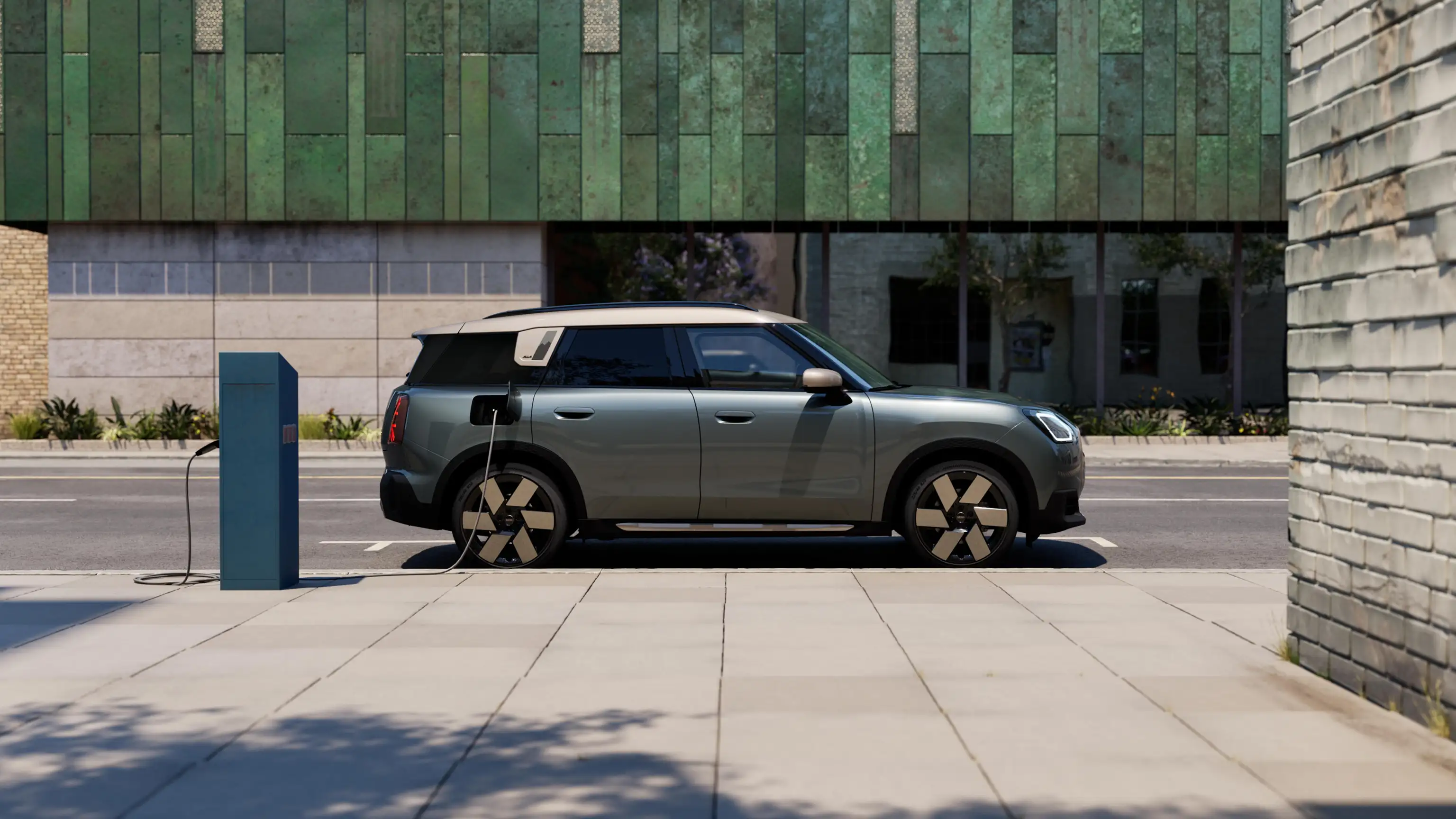 All-Electric MINI Countryman - Vista laterale