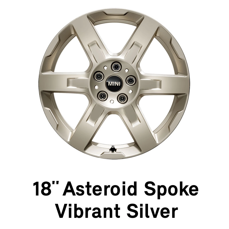 MINI - equipaggiamento - 18 pollici asteroid spoke vibrant silver