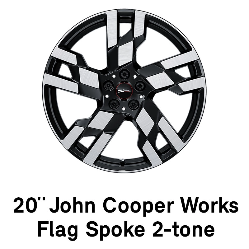 MINI - equipaggiamento - 20 pollici JCW flag spoke bicolore