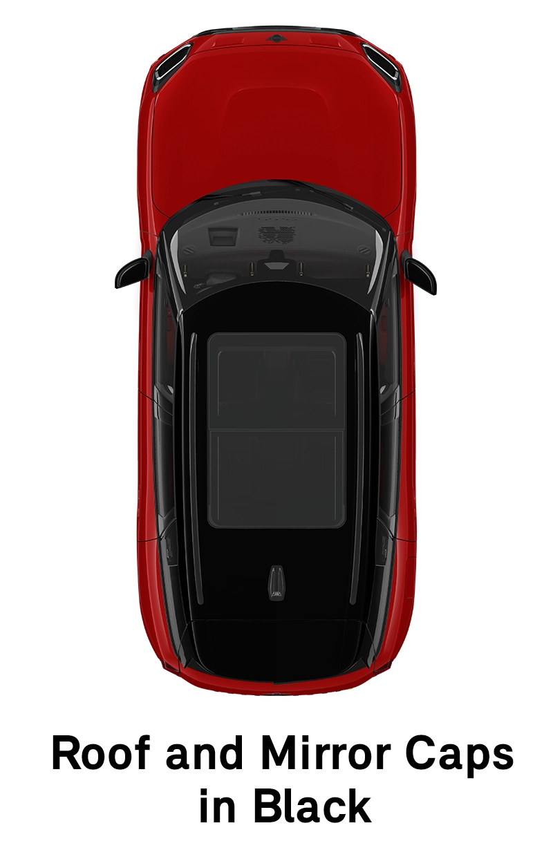  MINI - equipaggiamento - tetto e calotte specchietti versione jcw nero
