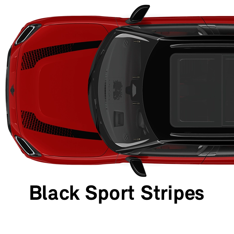  MINI - equipaggiamento - versione jcw sport stripes nere