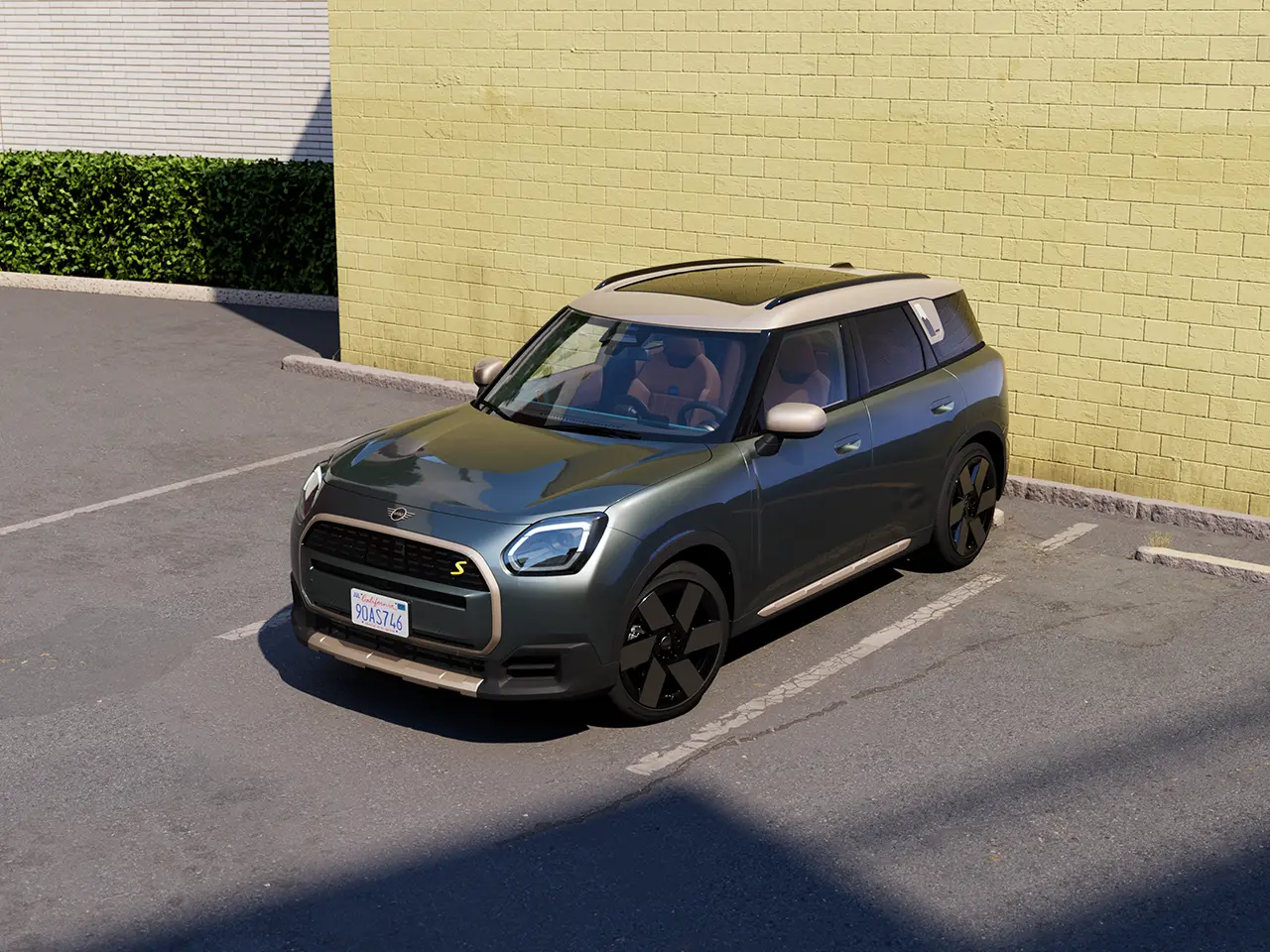 Video che mostra gli interni e gli esterni di una MINI Countryman nel dettaglio. La telecamera scorre sul cruscotto, mettendo in risalto gli elementi di design