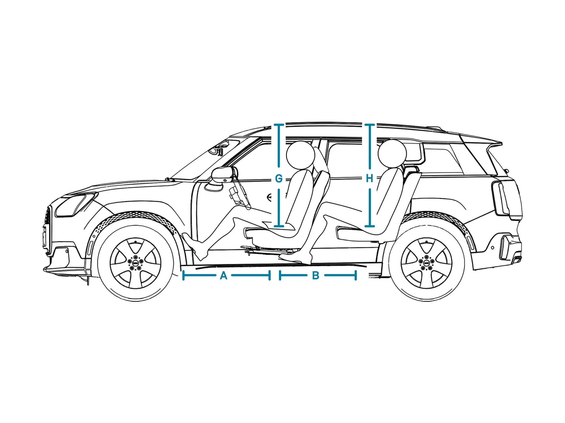 MINI Countryman - Dimensioni Parete Interna