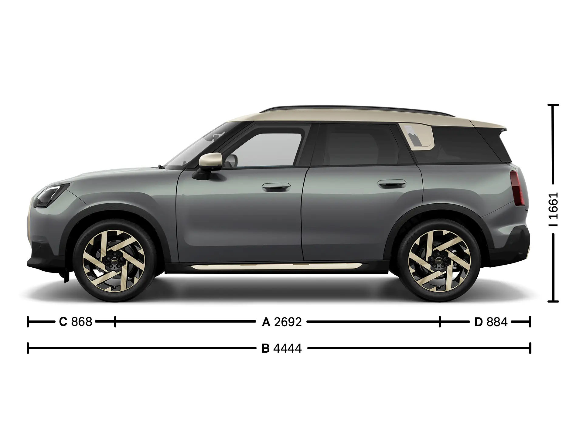 MINI Countryman Dimensioni Parete