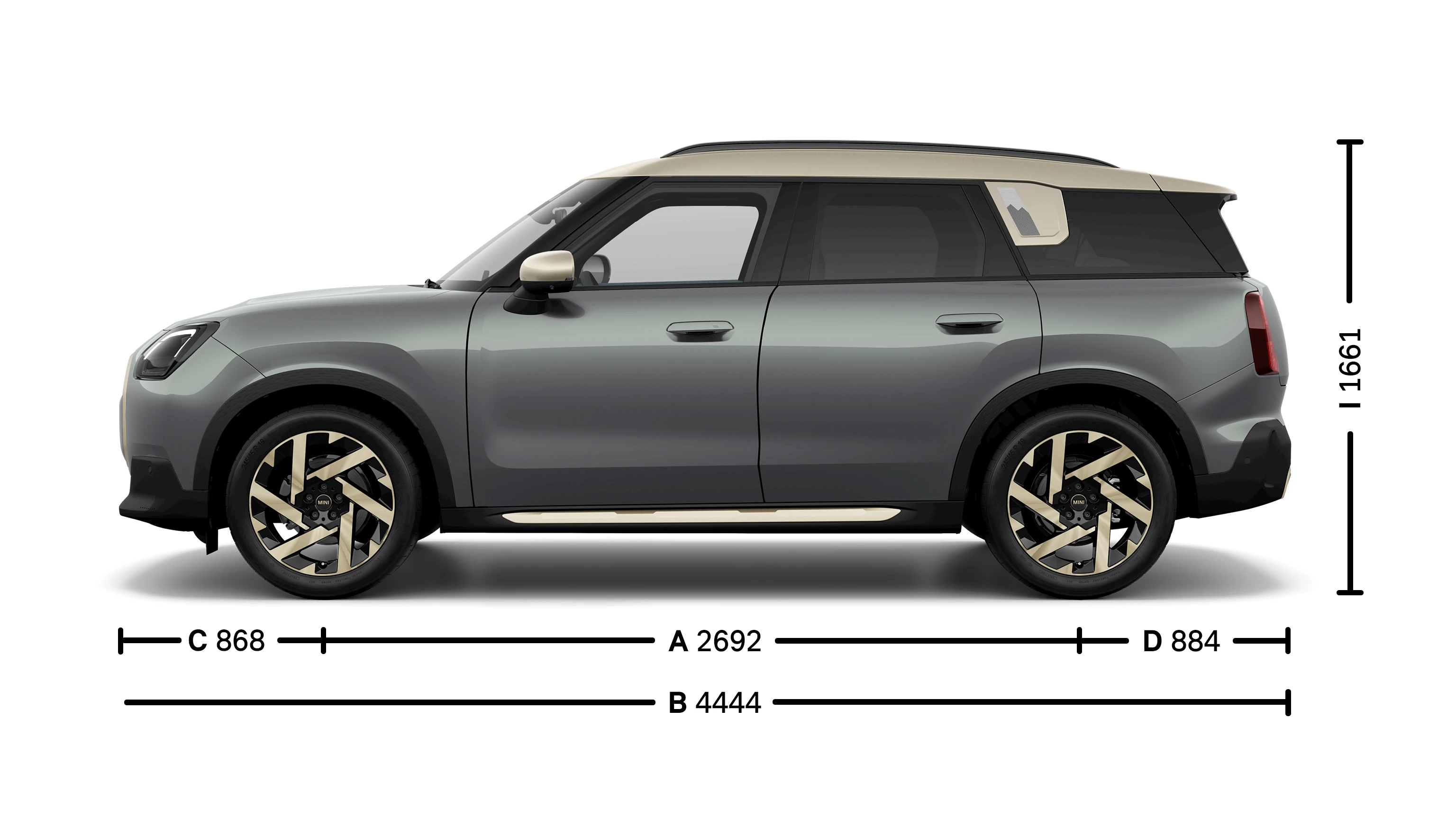 MINI Countryman Dimensioni Parete