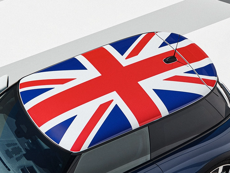 Vista dall'alto della MINI Cooper Oxford Edition.