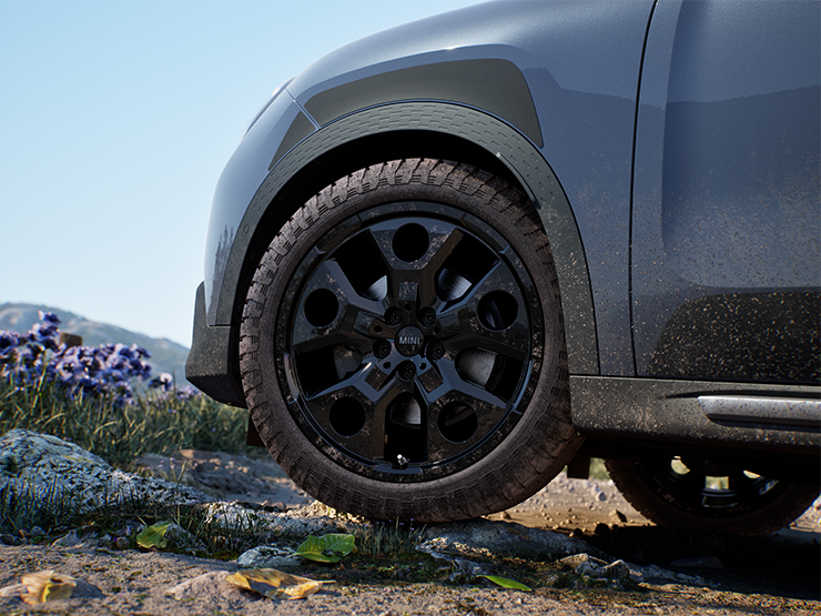 Immagine delle ruote della MINI Countryman Untamed Edition.