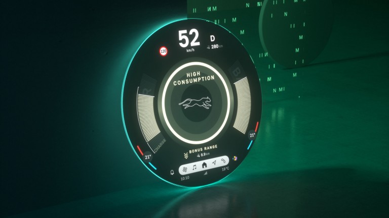 Il display circolare MINI visualizza i parametri relativi all'efficienza