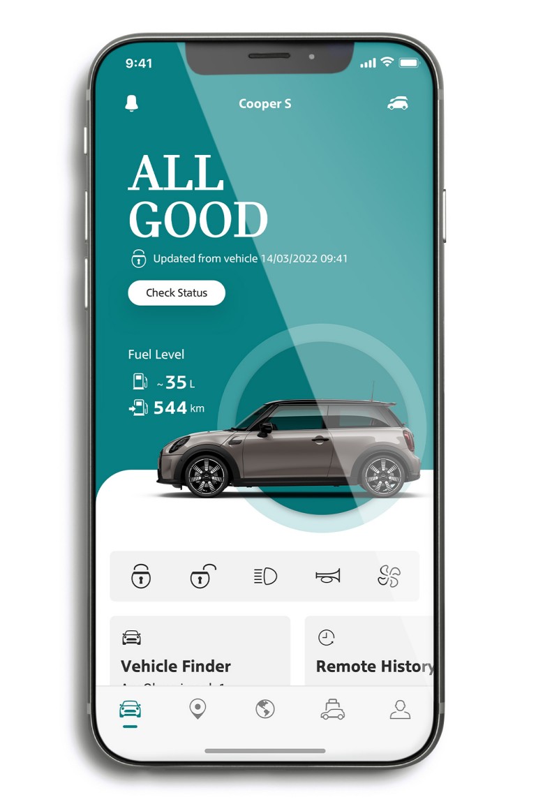 mini connected – app mini – scheda vettura
